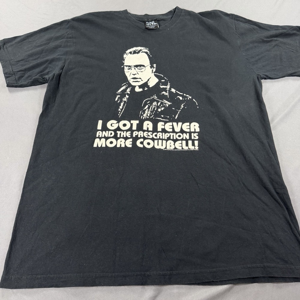 Vintage SNL Saturday Night Live Shirt Christopher Walken T-Shirt More Cowbell